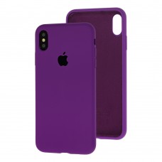Чехол для iPhone Xs Max Silicone Full purple