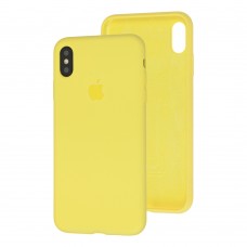 Чохол для iPhone Xs Max Silicone Full жовтий / bright yellow