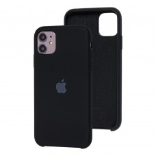 Чехол Silicone для iPhone 11 case черный