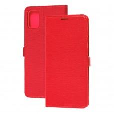 Чехол книжка для Samsung Galaxy A51 (A515) Side Magnet красный