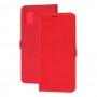Чехол книжка для Samsung Galaxy A51 (A515) Side Magnet красный