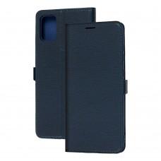 Чехол книжка для Samsung Galaxy A51 (A515) Side Magnet синий