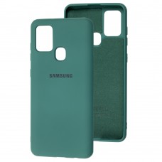 Чехол для Samsung Galaxy A21s (A217) Silicone Full зеленый / pine green
