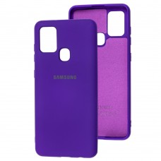 Чехол для Samsung Galaxy A21s (A217) Silicone Full фиолетовый