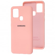 Чехол для Samsung Galaxy A21s (A217) Silicone Full светло-розовый