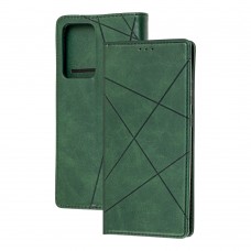 Чехол книжка Business Leather для Samsung Galaxy Note 20 Ultra (N986) зеленый