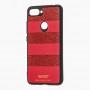 Чехол для Xiaomi Mi 8 Lite woto с блестками красный