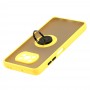 Чехол для Xiaomi Poco X3 LikGus Edging Ring желтый