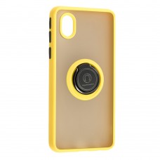 Чехол для Samsung Galaxy A01 Core (A013) LikGus Edging Ring желтый 
