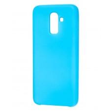 Чехол для Samsung Galaxy J8 (J810) Silicone голубой