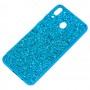 Чехол для Samsung Galaxy M20 (M205) Shining sparkles с блестками синий
