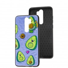 Чехол для Xiaomi Redmi Note 8 Pro Wave Majesty avocado / light purple