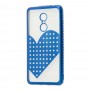 Чехол для Xiaomi Redmi Note 4x Kingxbar сердце синий