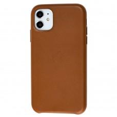 Чехол для iPhone 11 Leather classic "brown"