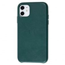 Чехол для iPhone 11 Leather classic "forest green"