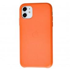 Чехол для iPhone 11 Leather classic "orange"