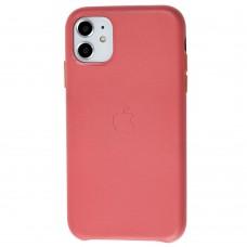 Чехол для iPhone 11 Leather classic "peony pink"