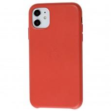 Чехол для iPhone 11 Leather classic "красный"