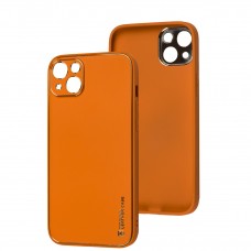 Чехол для iPhone 14 Leather Xshield apricot