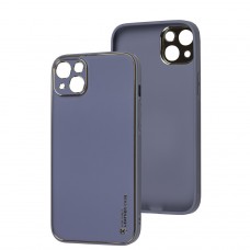 Чехол для iPhone 14 Plus Leather Xshield lavender gray
