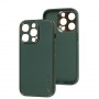 Чехол для iPhone 14 Pro Leather Xshield army green