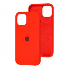 Чехол для iPhone 12 mini Silicone Full красный
