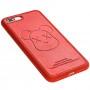 Чохол для iPhone 7 Plus / 8 Plus Kaws leather червоний