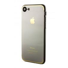 Чохол для iPhone 7 Gold Line пластик+силікон сріблястий