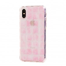 Чехол Tinsel для iPhone X / Xs розовый
