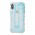 Чехол Tinsel для iPhone X / Xs выпухлый узор голубой