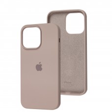Чохол для iPhone 14 Pro Max Square Full silicone сірий / lavender