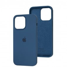 Чехол для iPhone 14 Pro Max Square Full silicone синий/cobalt blue