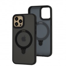 Чехол для iPhone 12/12 Pro Matt Guard MagSafe Ring черный