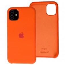 Чехол Silicone для iPhone 11 case orange