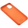 Чехол Silicone для iPhone 11 case orange