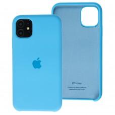Чехол Silicone для iPhone 11 case light blue 