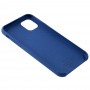 Чехол Silicone для iPhone 11 case navy blue 