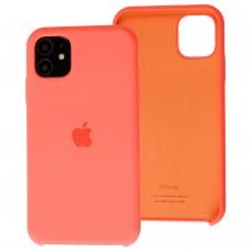 Чехол Silicone для iPhone 11 case peach