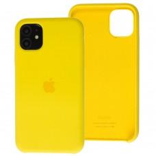 Чехол Silicone для iPhone 11 case canary yellow 
