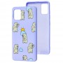 Чохол для Samsung Galaxy A51 (A515) Wave Fancy cute bears / light purple