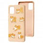 Чохол для Samsung Galaxy A51 (A515) Wave Fancy playful cat / pink sand