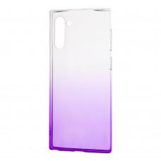 Чехол для Samsung Galaxy Note 10 (N970) Gradient Design бело-фиолетовый