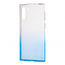 Чехол для Samsung Galaxy Note 10 (N970) Gradient Design бело-бирюзовый