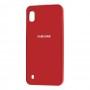 Чехол для Samsung Galaxy A10 (A105) Silicone case (TPU) красный