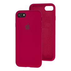 Чохол для iPhone 7/8 Silicone Full червоний / rose red