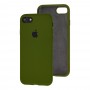 Чохол для iPhone 7 / 8 Silicone Full армійський зелений