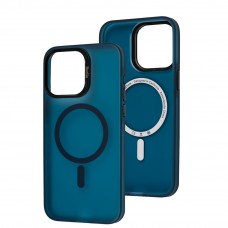 Чохол для iPhone 15 Pro Max Berlia Smooth MagSafe dark blue