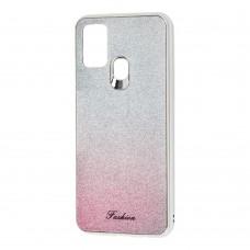 Чохол для Samsung Galaxy M31 (M315) Ambre Fashion сріблястий / рожевий