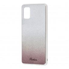 Чохол Samsung Galaxy A51 (A515) Ambre Fashion сріблястий / чорний