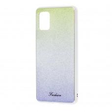 Чохол Samsung Galaxy A51 (A515) Ambre Fashion лимонно / сріблястий